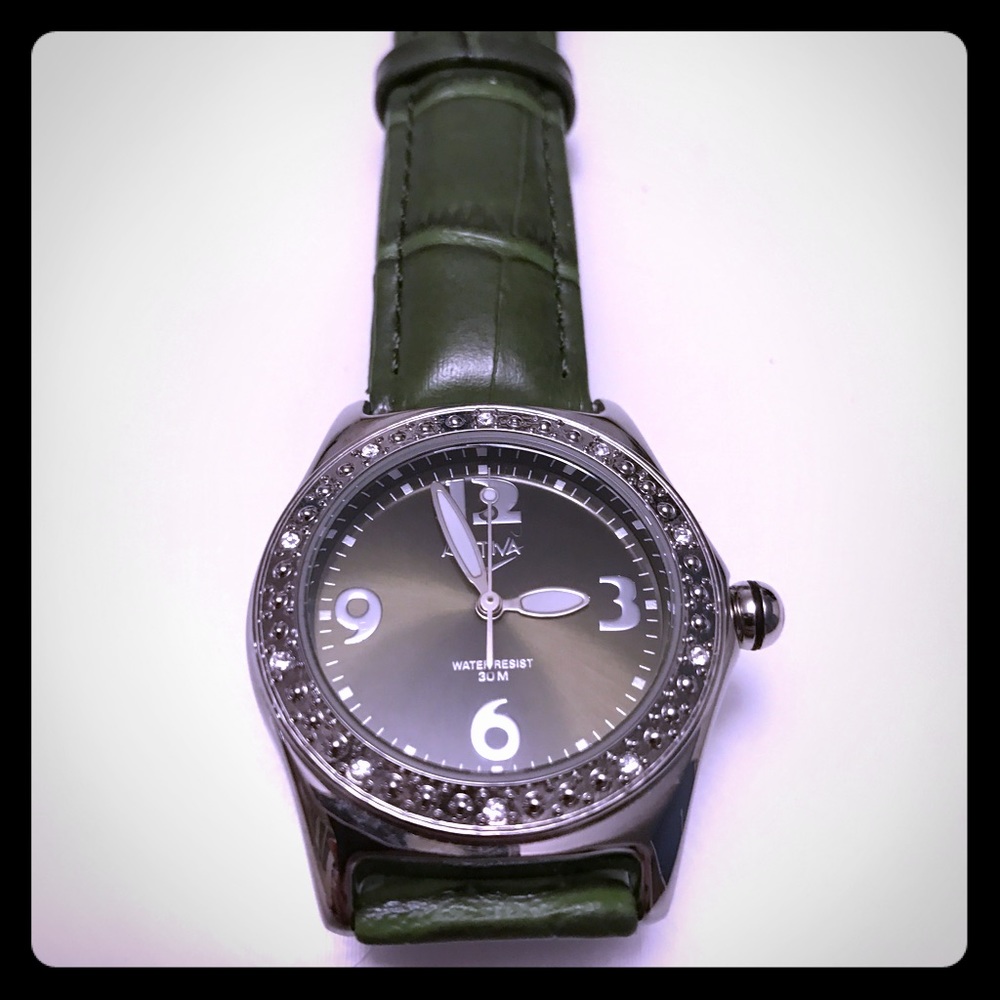 Green Activa Swiss Watch - Leather band